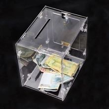 乐捐箱透明亚克力捐款箱罚款箱爱心箱投票箱意见箱透明房卡回收箱