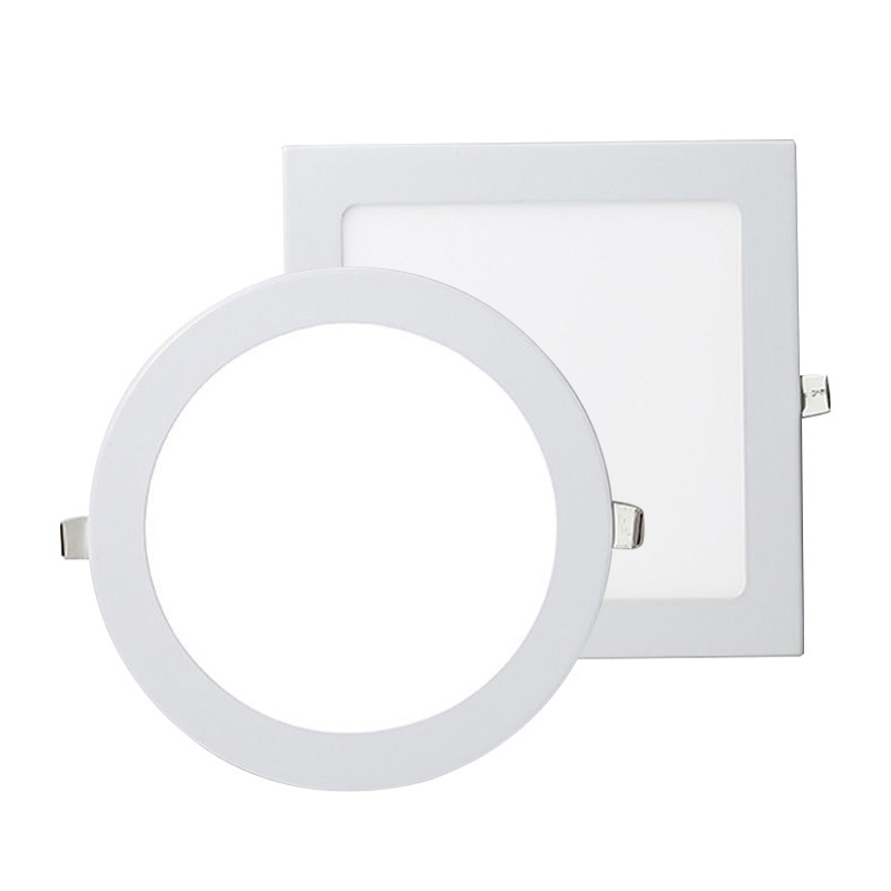 Ingeniería led downlight incrustada luz de techo de aluminio ultrafino material iluminación redonda centro comercial supermercado panel Luz