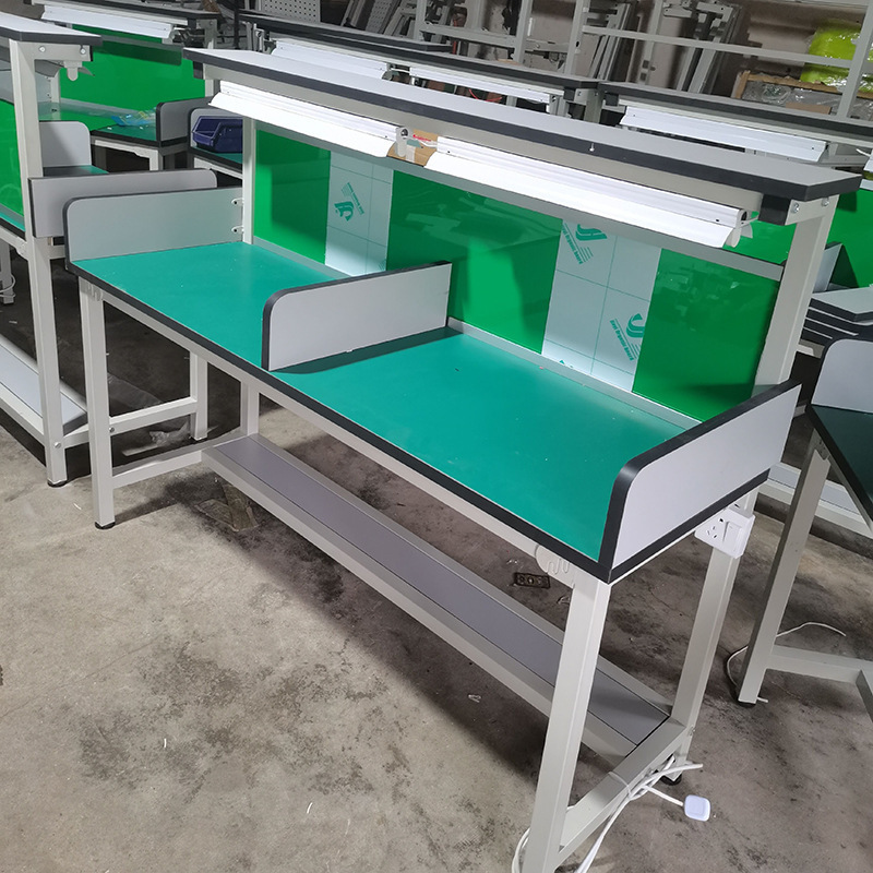 静電気防止包装作業台工場作業場フラップ付き作業テーブル修理作業台実験テーブル|undefined
