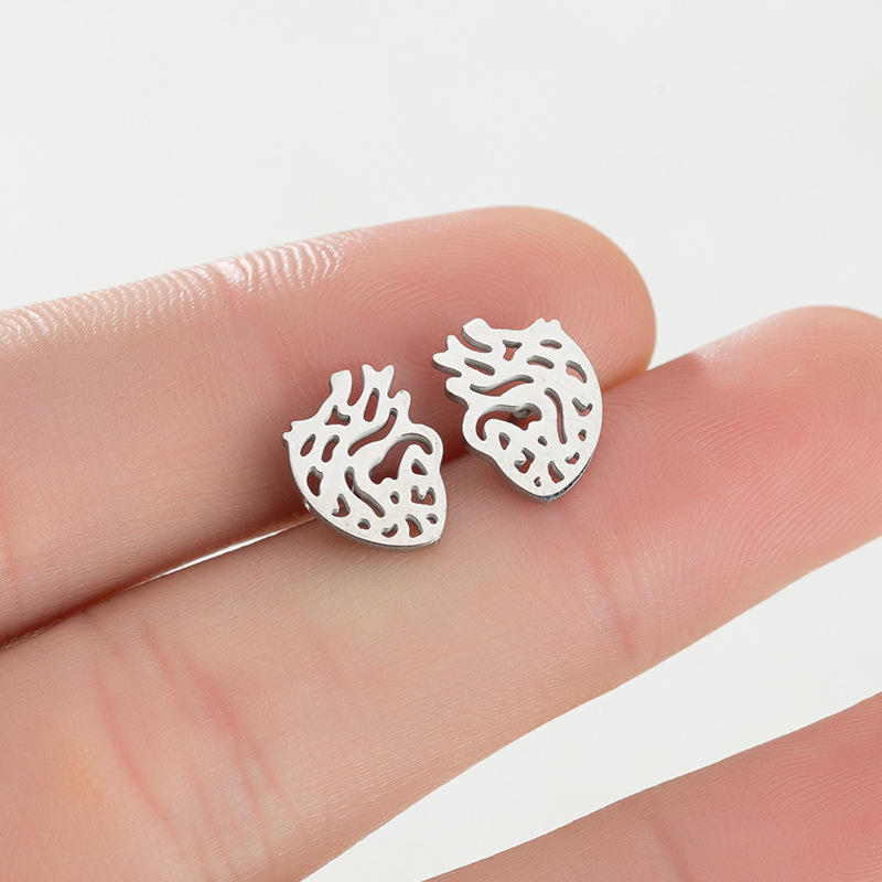 steel earring, fashion earring