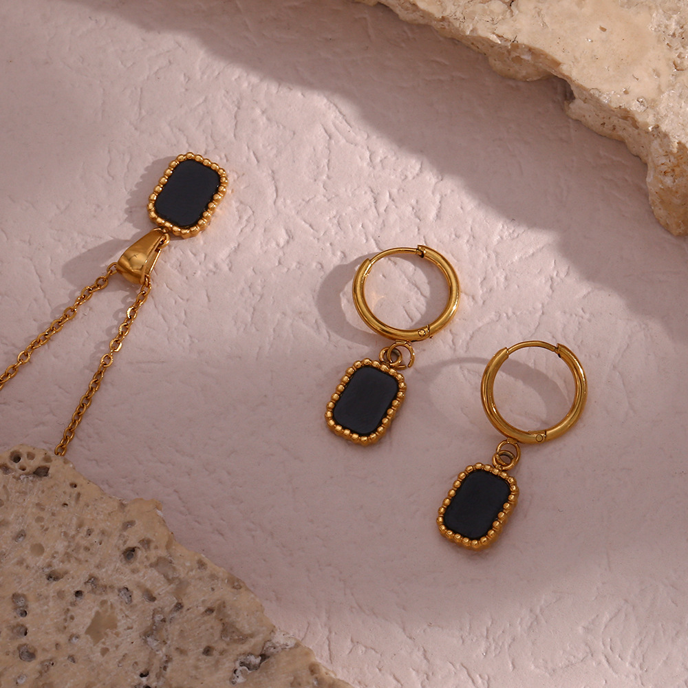 Womenu0027S Lady Geometric Stainless Steel Jewelry Set Geometry Plating Metal Arylic Stainless Steel