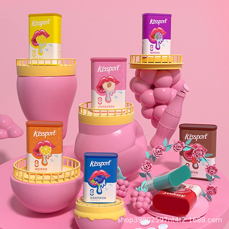 Новый поцелуй без сахара Мятные железные коробки свежее дыхание освежающие таблетки прохладные конфеты таблетки конфеты закуска