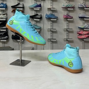 爆款足球鞋高幫新款長短釘球鞋外貿大碼46男童成人運動鞋透氣