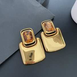 娜扎同款欧美夸张设计几何形状耳夹轻奢重工高级感耳环无耳洞女