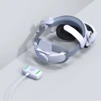 T302power Power Weer носит Meta Quest 3/3S гарнитуру 5000 мАч цвет холодный свет
