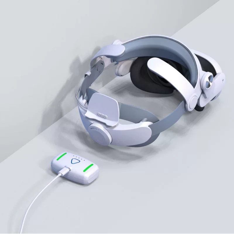 T302power Power Weer носит Meta Quest 3/3S гарнитуру 5000 мАч цвет холодный свет