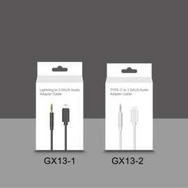 苹果转3.5mm音频线Type-c转3.5连接线手机车载音响AUX音频线包装