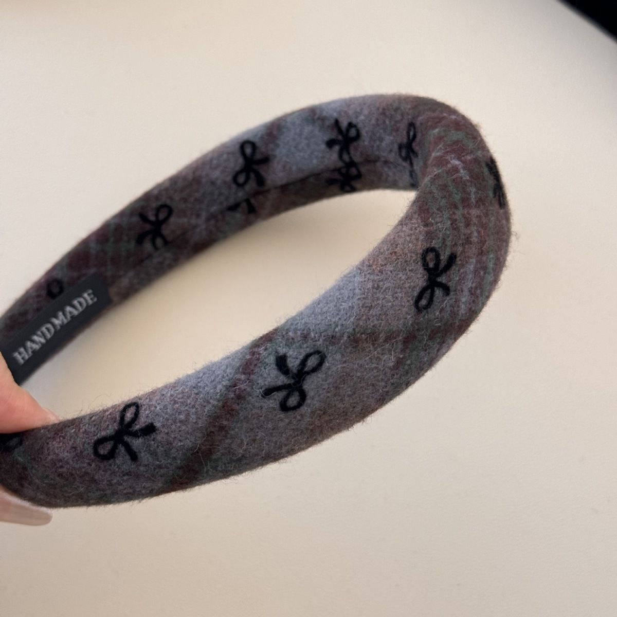 Azul Grey Bow Hairband