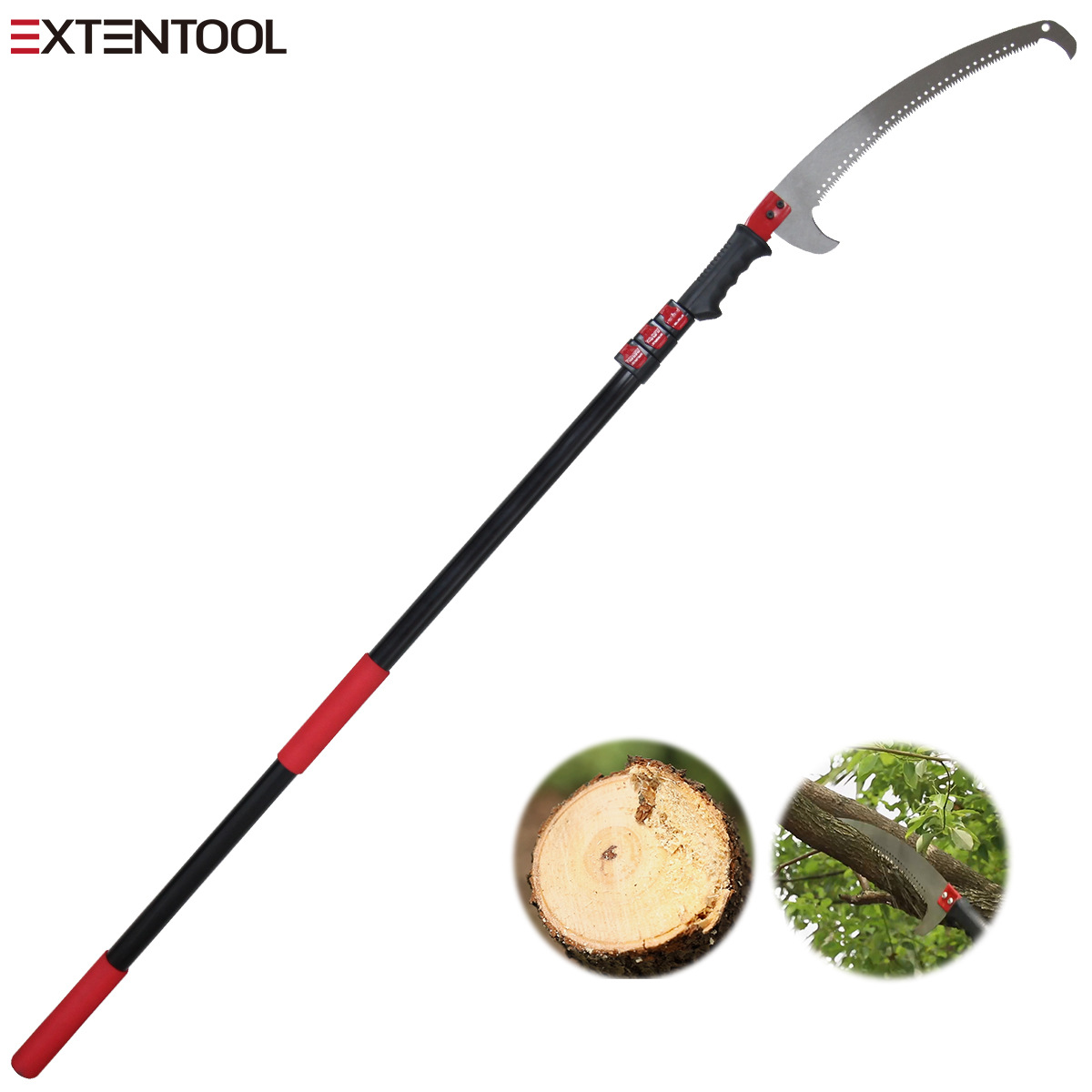 高枝锯伸缩杆园林修枝锯果树高空安全锯枝快速修枝高空锯厂家直销