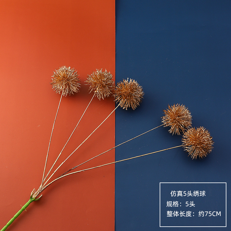 Flores de Año Nuevo de siete colores cordier oro hojas accesorios de simulación de barril de bendición yugaly Ginkgo Año Nuevo sala de estar materiales de arreglos florales