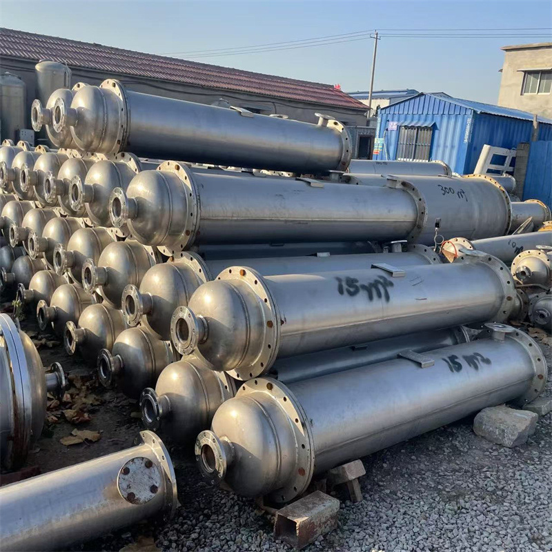 供应二手真空冷凝器 列管式冷凝装置 不锈钢工业冷凝设备