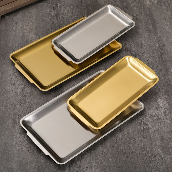 Golden dinner plate stainless steel