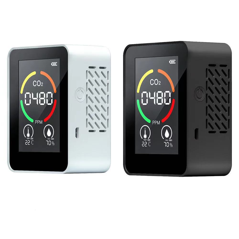 YZ-12二氧化碳檢測儀CO2探測空氣質量指數溫度濕度室內監測迷妳型