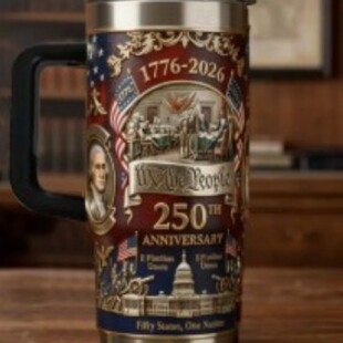 �羳U.S. 250th Anniversary Travel Tumbler250����o�
