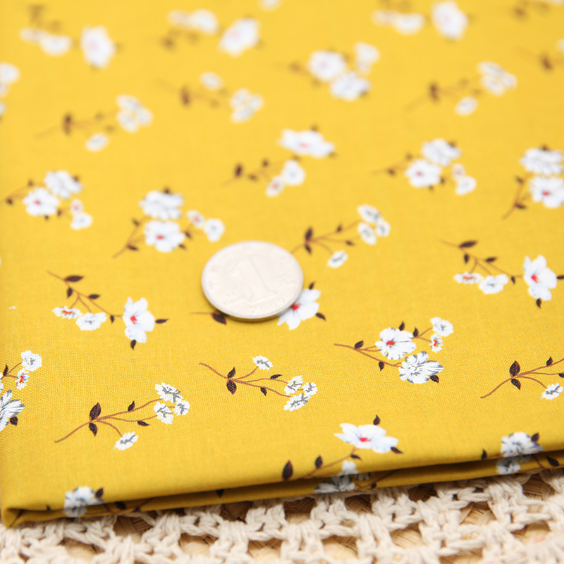 Tela de bordado hecha a mano para patchwork DIY, tela de bordado Lu, tela de bordado de moda, tela floral de algodón para punto de cruz y muñecas.