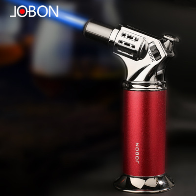 Jobon中邦新品直冲打火机 创意台式充气高温喷枪雪茄点火器|ru