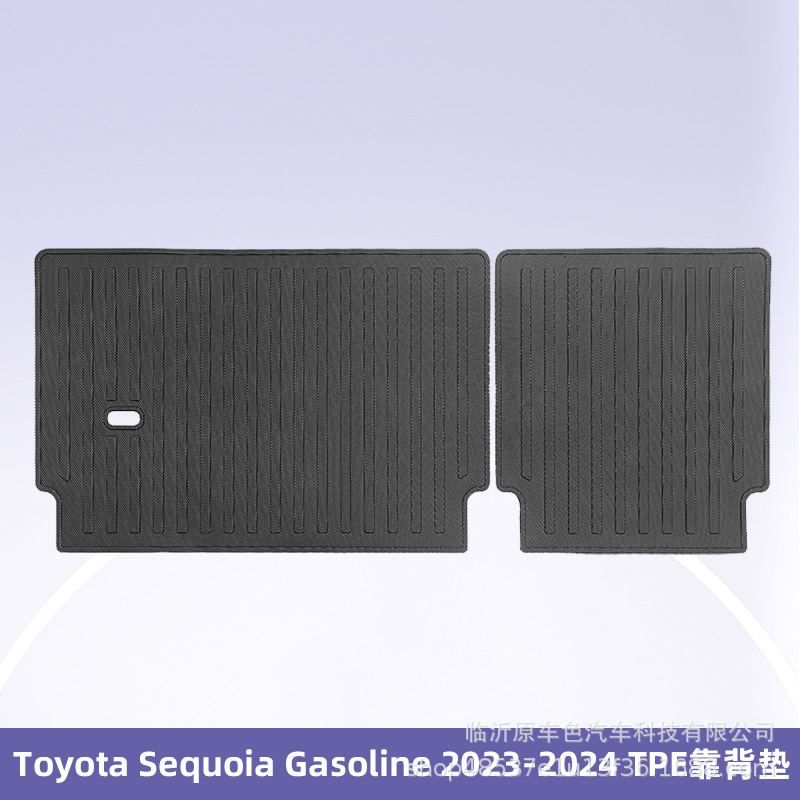 Aplicable a Toyota Sequoia 2023 - 2024 TPE Foot Pads 3D All Weather Material Backpack Pads