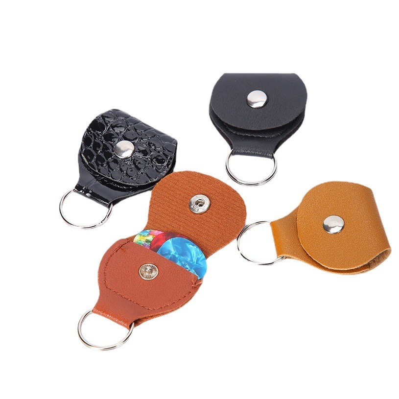Clip de selección de guitarra de cuero genuino PU multicolor opcional portátil multifunción compra directa de fábrica