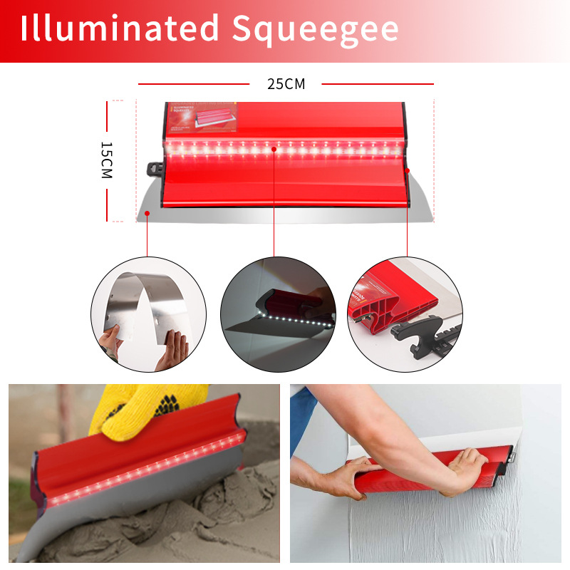 Raspador de masilla de iluminación, cuchilla intercambiable, acero inoxidable, raspado grueso, cuchillo de cenizas blancas, herramienta de engrapado, placa de nivelación