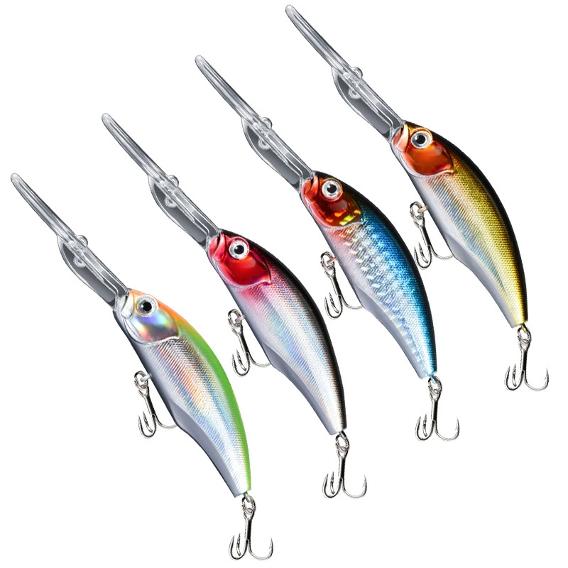 Long tongue plate Mino anti-hanging bottom deep diving mandarin fish long-range deep diving freshwater catfish sea fishing mackerel fake bait fishing bait wholesale