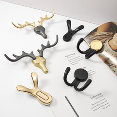 現代簡約鋅合金掛衣鈎廠家直供家具五金衣櫃門後掛衣鈎衣帽間掛鈎