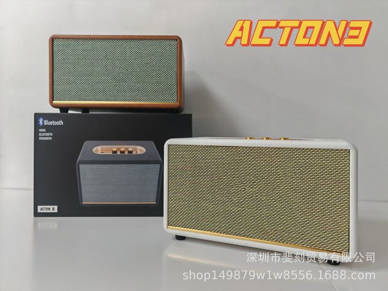 外国貿易越境 Acton3 マレーシアワイヤレス Bluetooth オーディオマッドスプーン A3 木製ホームデスクトップレトロ M18 スピーカー|undefined