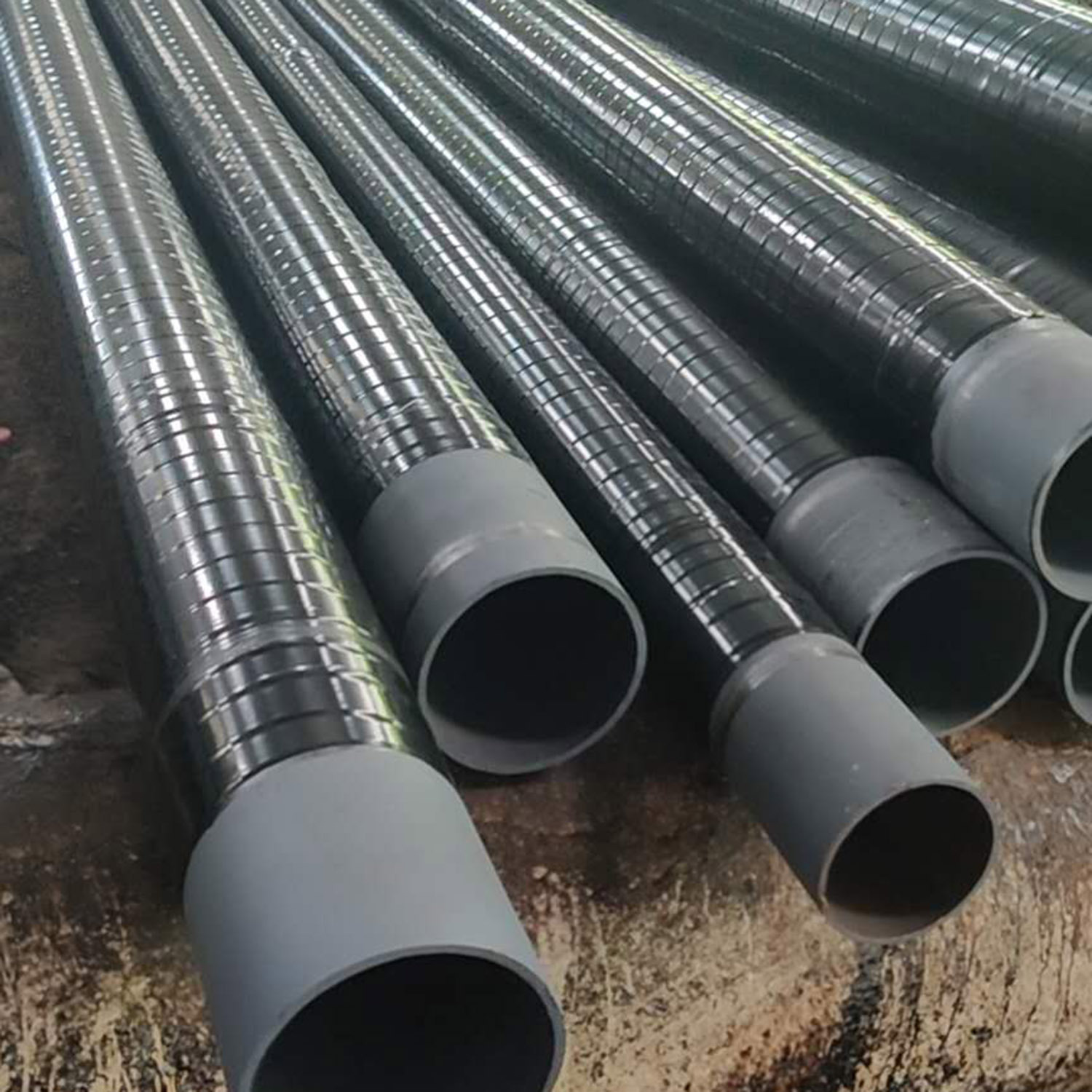 朗迅供应3pe防腐钢管 聚乙烯热力供暖保温管预制直埋燃气防腐管道