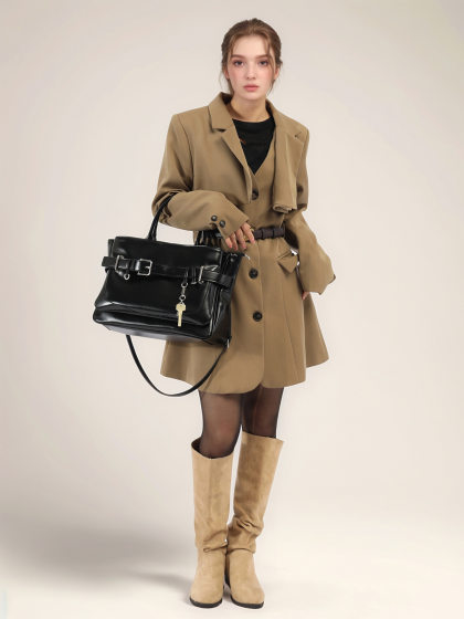 South Korea Niche Ins All-match Handbag Motorcar Bag 2025 New Style Bag Fashion Women's Bag Single Shoulder Crossbody Bag