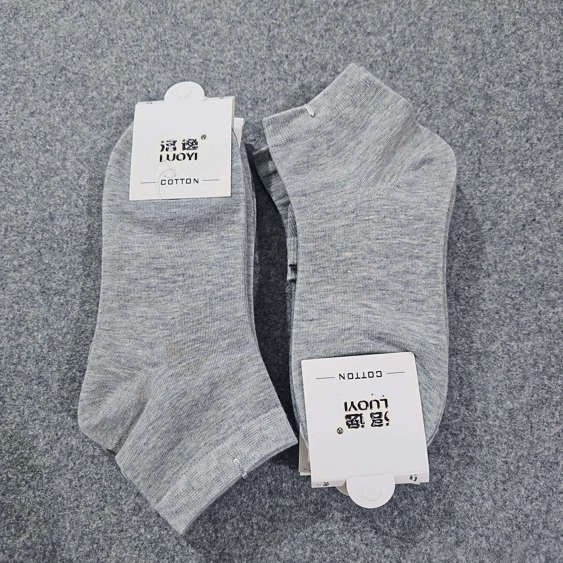 Disminución de precios stock hombre y mujer calcetines de algodón de color sólido calcetines casuales de borde de color