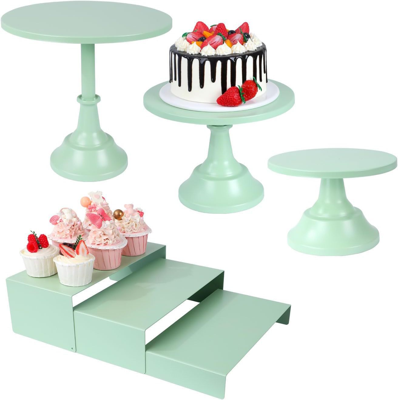 Soporte de postre soporte de exhibición decoración pastel postre pastelería bandeja comida fría resto soporte de mesa tarde té merienda stand