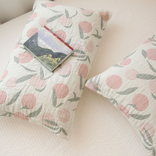 Simple Japanese undyed cotton multi-layer cotton gauze pillow cover 100% cotton thickened soft and breathable pillow cover can be used in all seasons