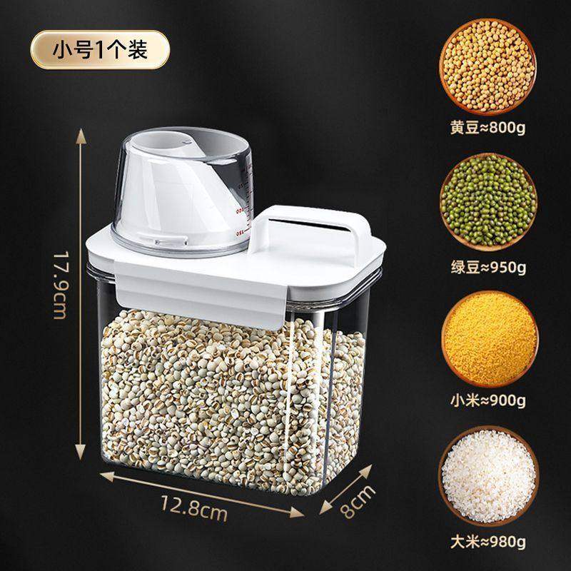 Tanque de almacenamiento de harina de barril de arroz japonés a prueba de insectos a prueba de humedad sellado granos almidón frijoles empaquetados caja de almacenamiento de granos variados