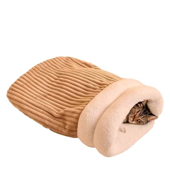 Cat Sleeping Bag Nest Closed Cat Nest Winter Warm Security Drill Hole Fully Wrapped Pet Nest Drill Hole Pet Mat