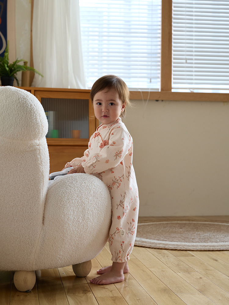 Bebé recién nacido Ropa bebé mono algodón mameluco recién nacido mameluco bebé niña nuevo estilo nacional salida mameluco image 3