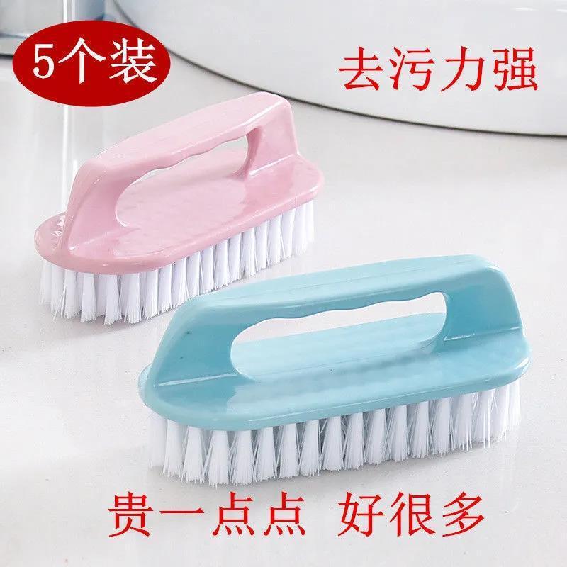 Plastic handheld shoe brush for home use for laundry for bathroom