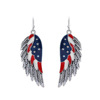 Retro earrings, accessory, USA