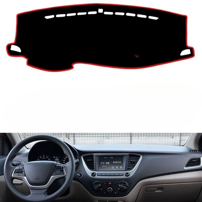 Suitable for Hyundai Yuenhua Car: Günəş əleyhinə siperlik - red-edge-left-driving-single-layer-polyester