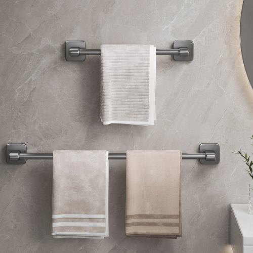 Towel rack space aluminum punch-free bathroom towel bar bathroom towel storage rack bathroom towel rack