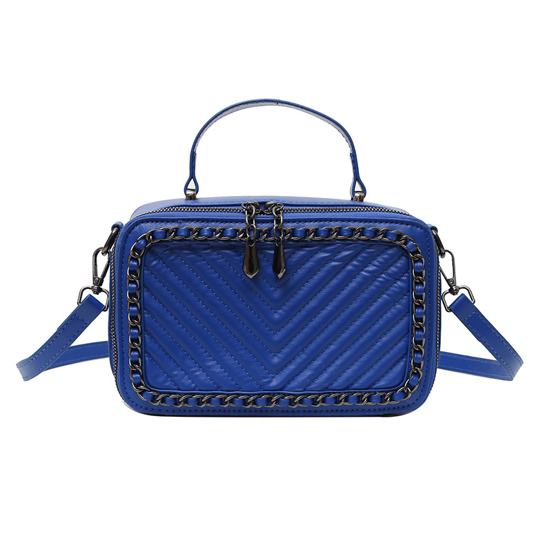 2024 bolso de mujer explosivo transfronterizo nuevo bolso de cadena de diamantes de moda bolso de hombro de gran capacidad bandolera pequeño bolso cuadrado