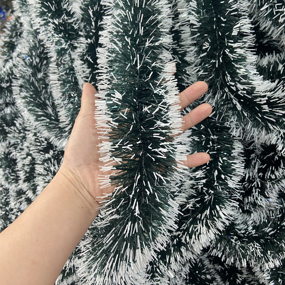 Guirnalda de Nieve Navideña 2m de PET Multicapa para Decoración Festiva