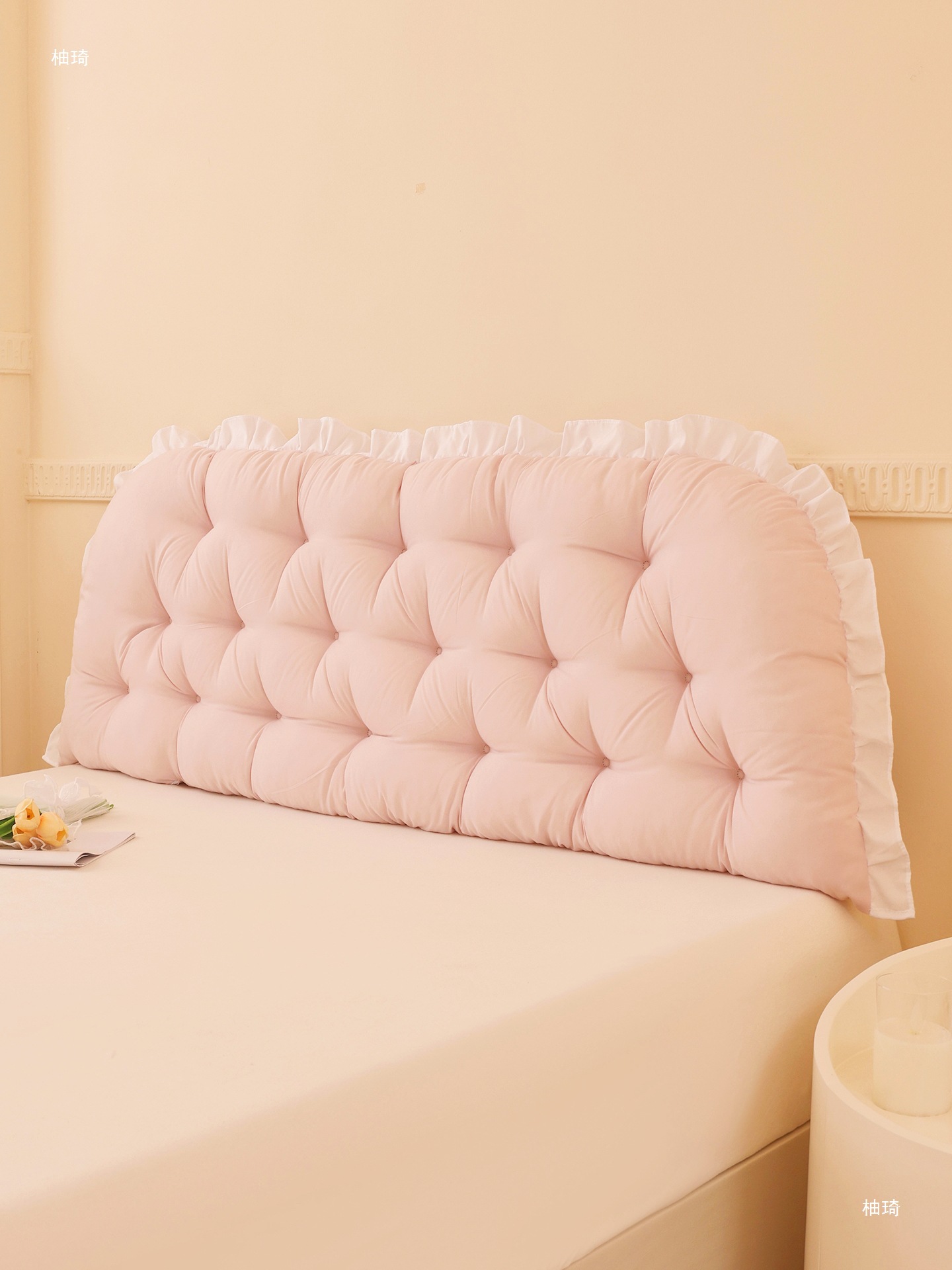 Tatami Bedside Soft Backrest Kidsren's Baffle Solid Wood Bed Anti-Collision Cushion Bedroom Bed Pillow Waist Protector Bed Cushion