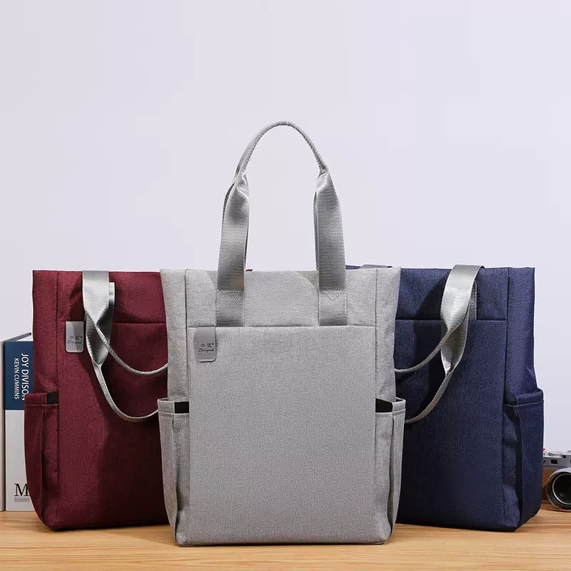 竖款牛津布文件包资料收纳袋手提文件袋公文包学生补课书风琴