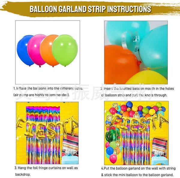 Fairy Palm Mexican Rain Silk curtain Fiesta Carnival Balloon Flower…