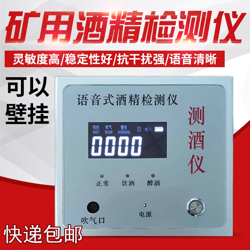 矿用酒精测试仪雨沃YCG-2N测酒仪 壁挂固定式数显煤矿酒精检测仪