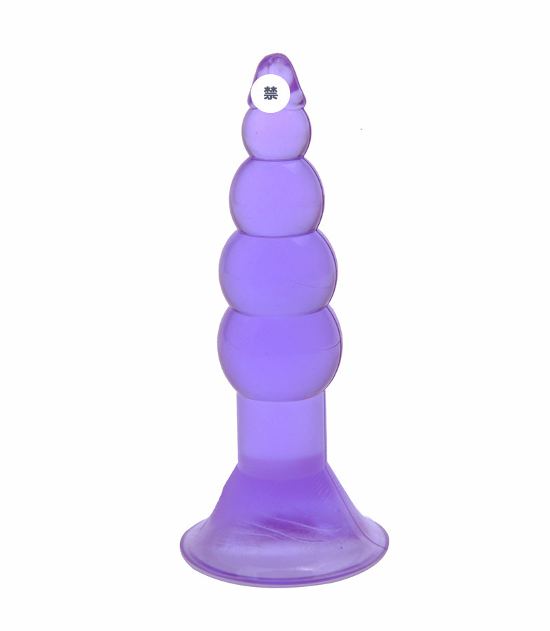 Wilianzhu Anal Plug with Pull Beads, TPE, Black, Adult Anal Training Toy — detail image 21