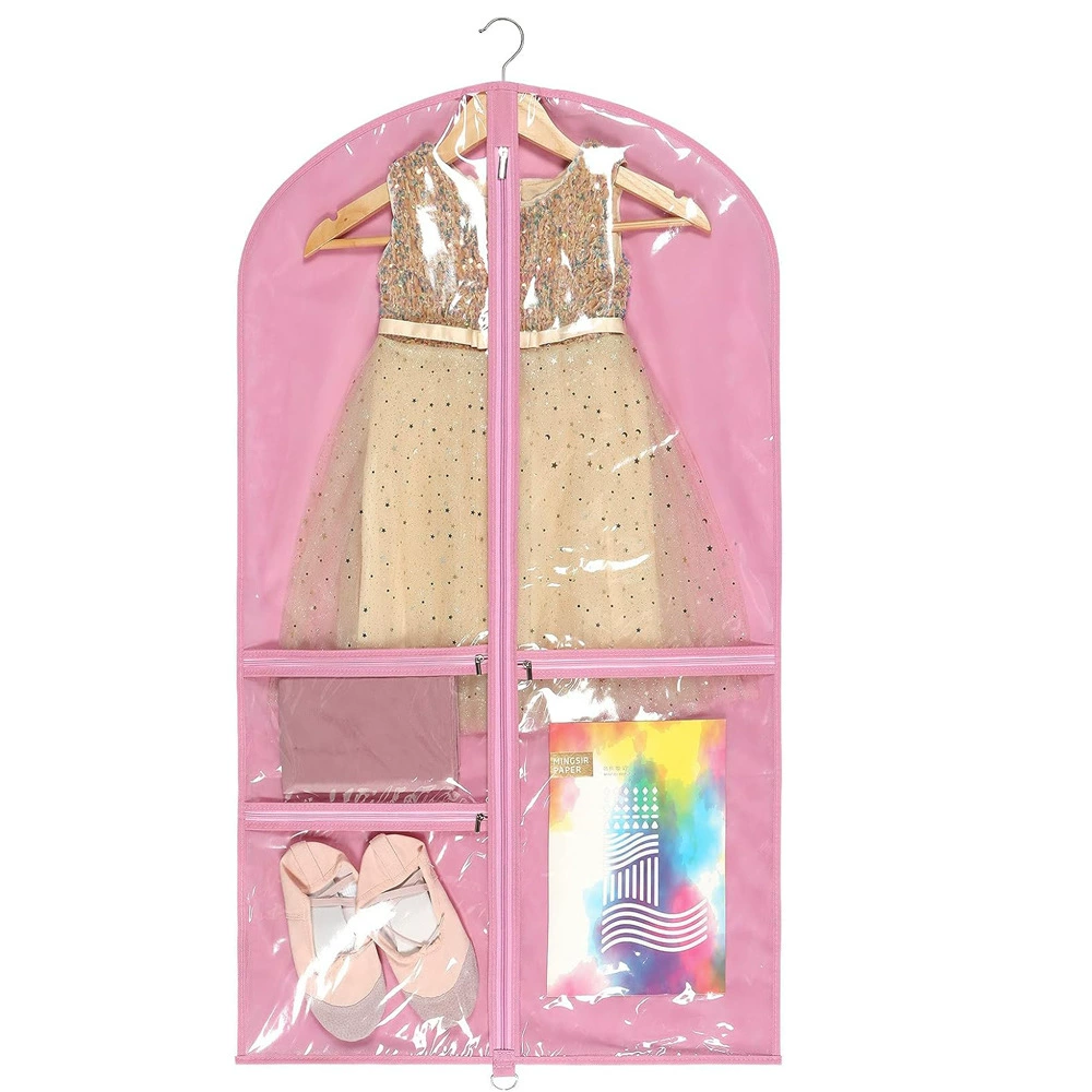 Розовые детские сумки для одежды