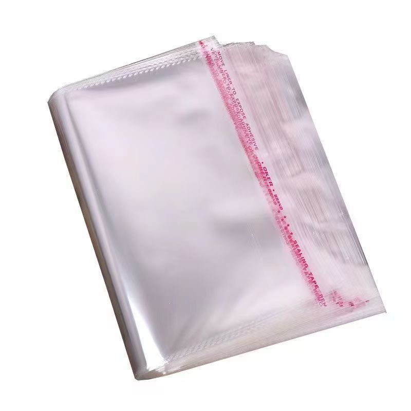 opp袋自黏袋 PE透明一次性薄膜袋自封袋衣服包装袋饰品文具自粘袋|undefined