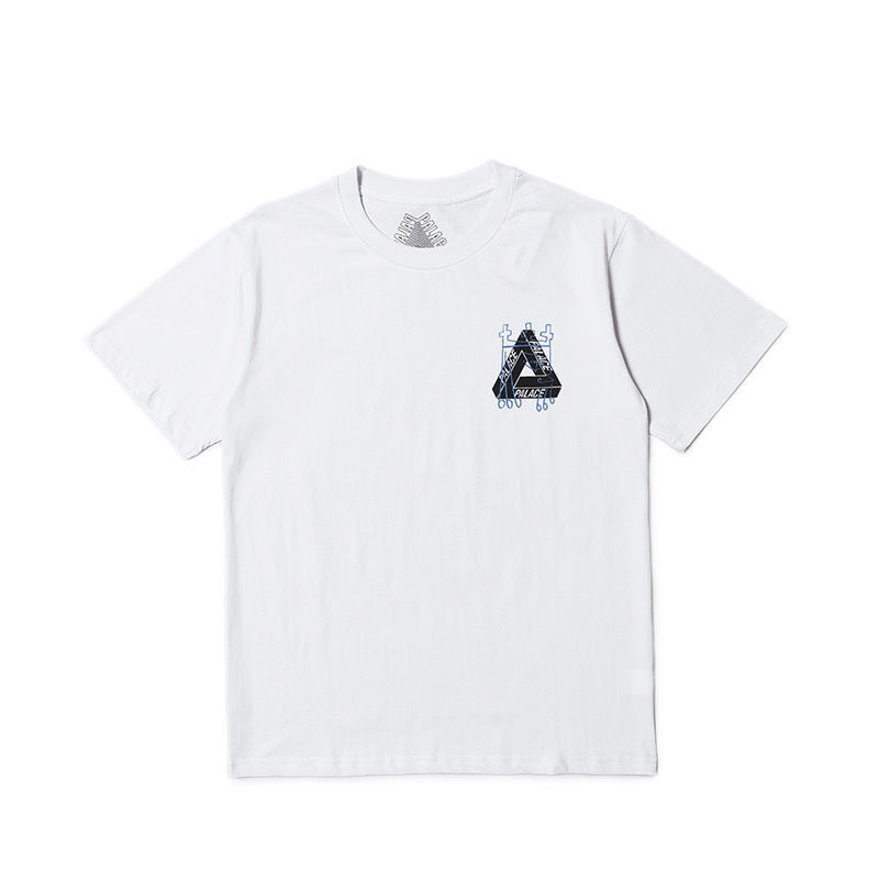 欧米の潮牌palace三角形双紗プリント高品質男女カジュアル半袖tシャツ|undefined
