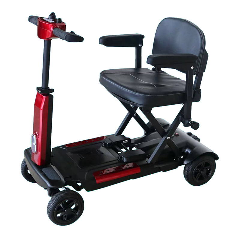 Quadriciclo eléctrico X - 12 auto-plegable para personas mayores de un solo asiento de cuatro ruedas ocio vehículo de asistencia doméstica para personas con discapacidad