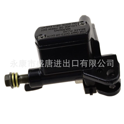 Upper left disc brake hydraulic brake pump